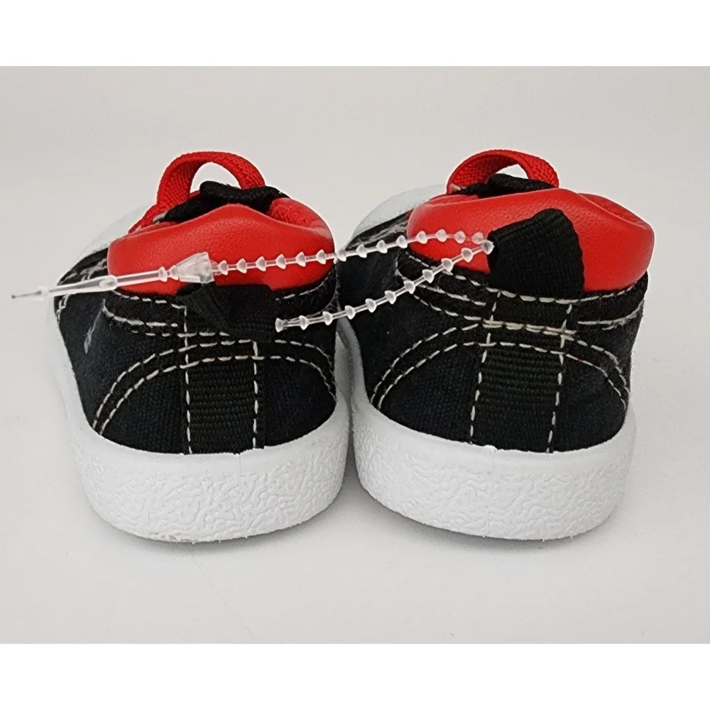 Beverly Hills Polo Club Sneakers Infant Boys Size 3 Black Red EXC NWOT